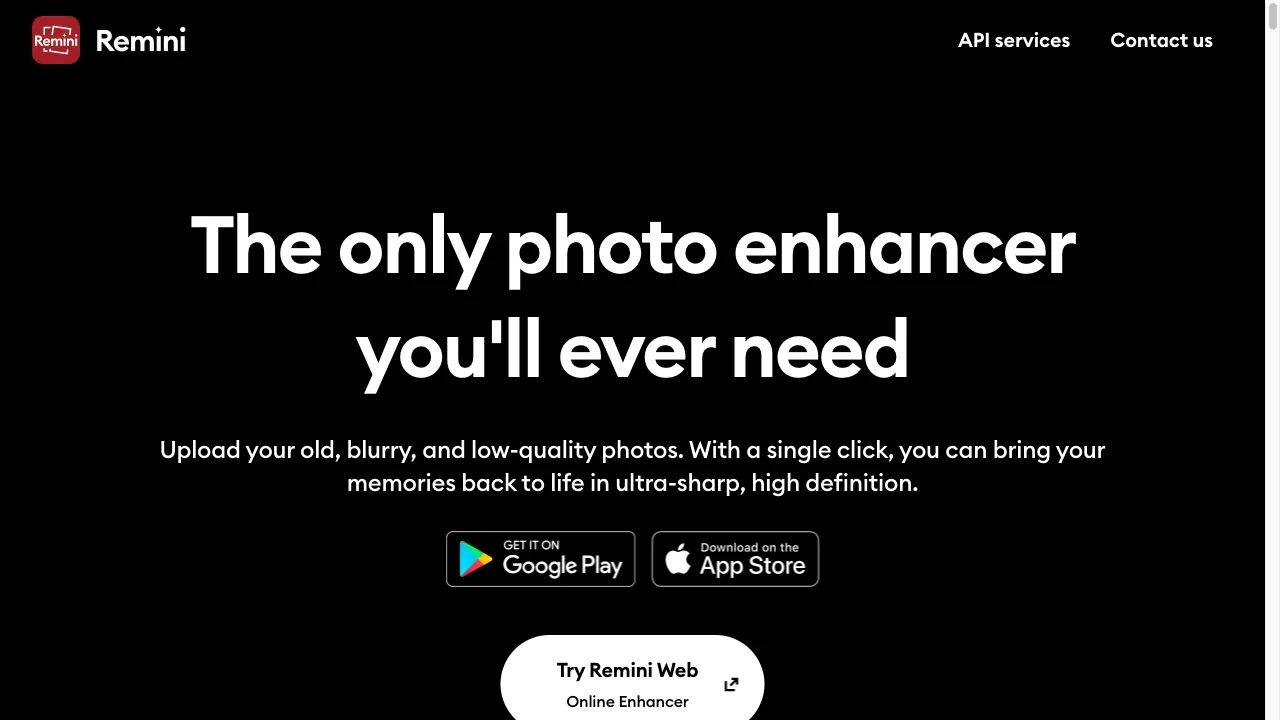Remini - AI Photo Enhancer screenshot