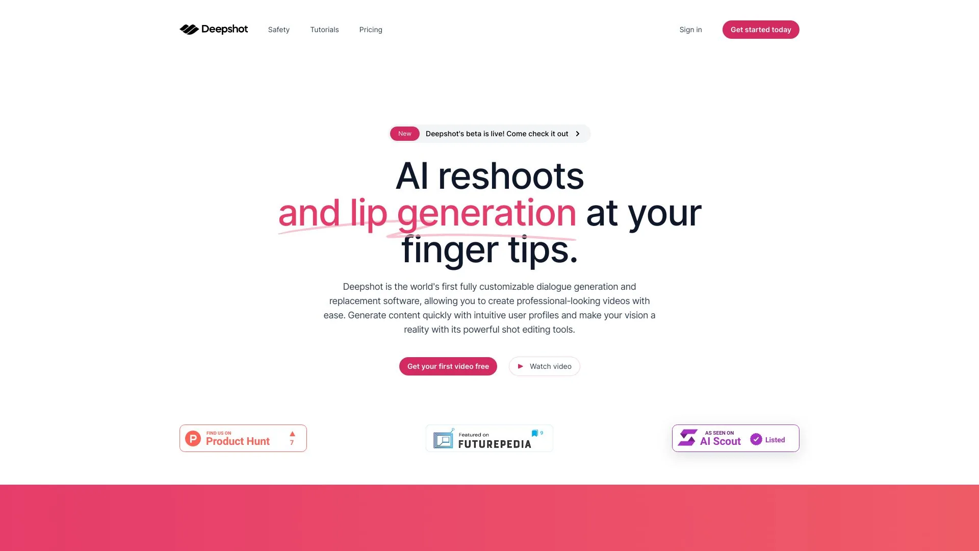 Deepshot screenshot