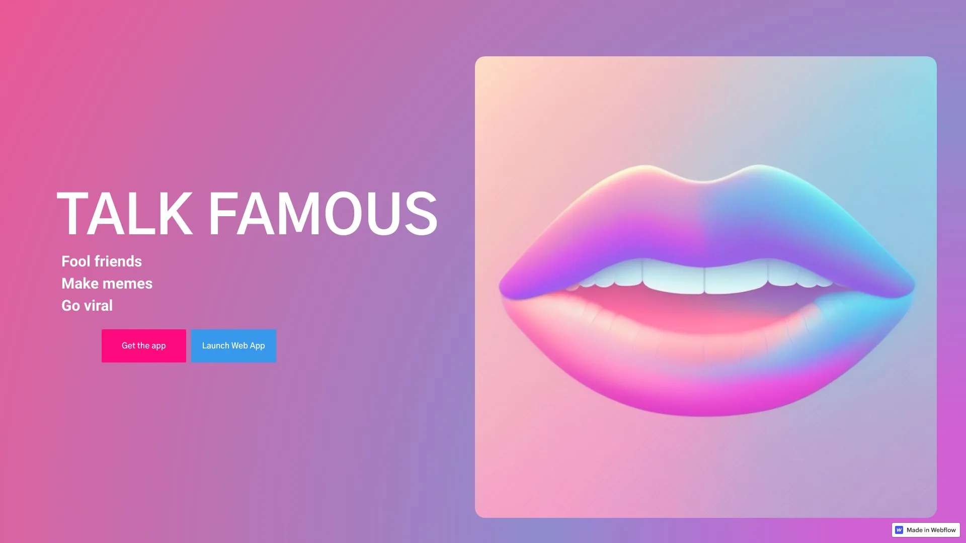 Talk Famous - AI Voice Generator screenshot