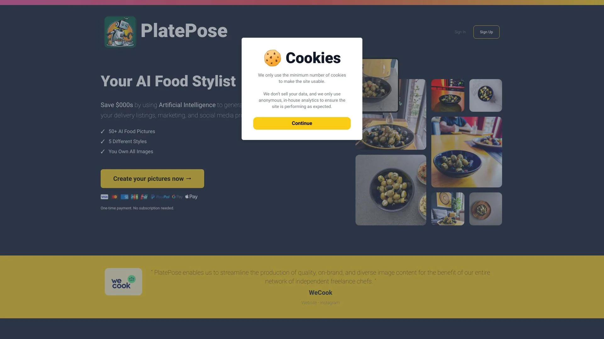 PlatePose screenshot