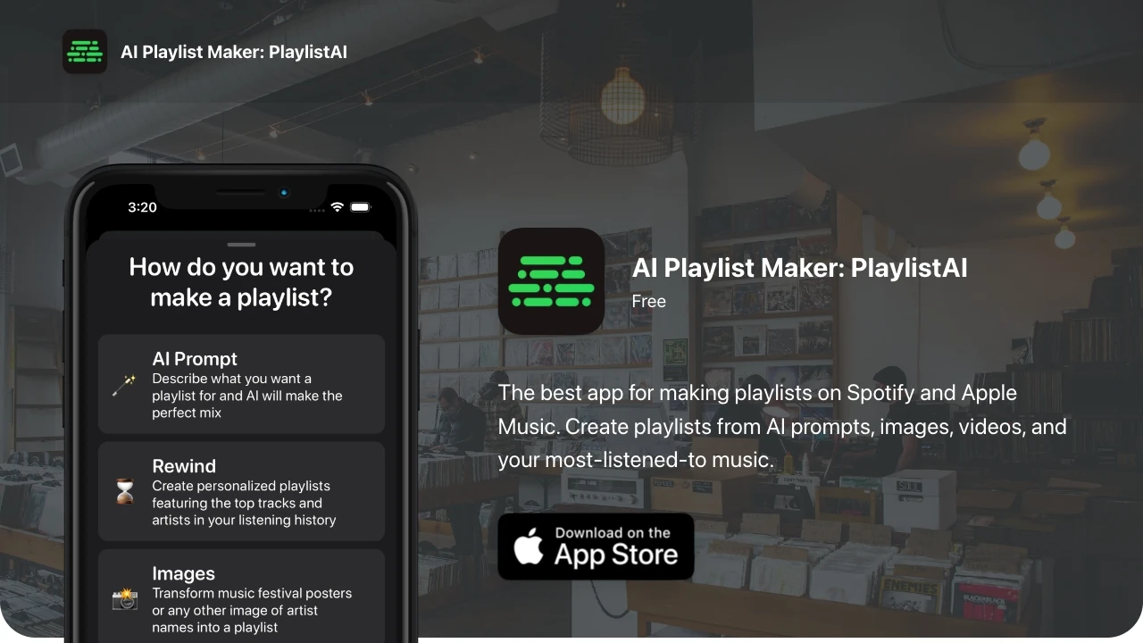 PlaylistAI screenshot