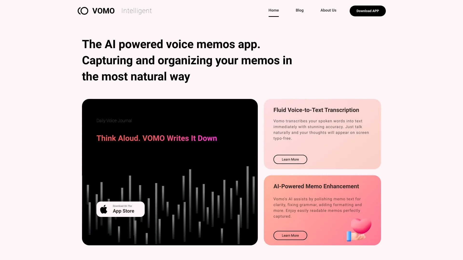 VOMO screenshot