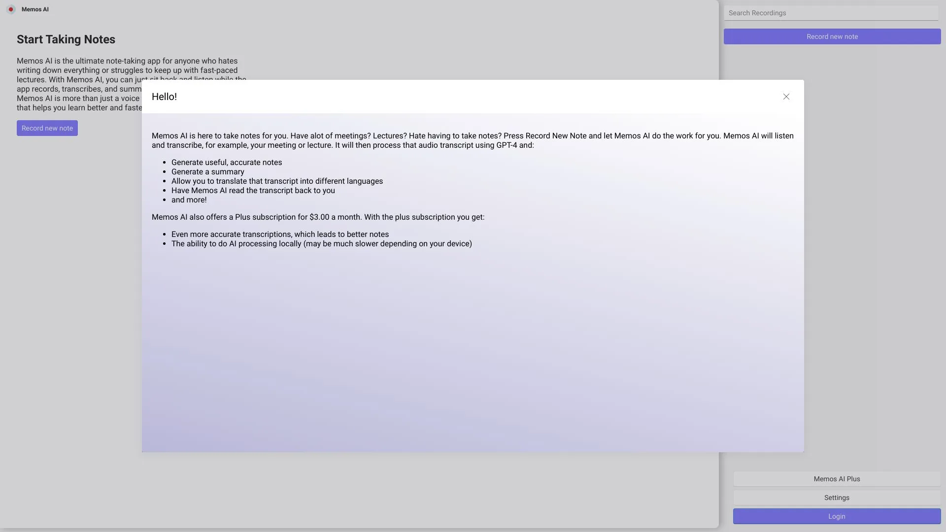 Recorder GO screenshot
