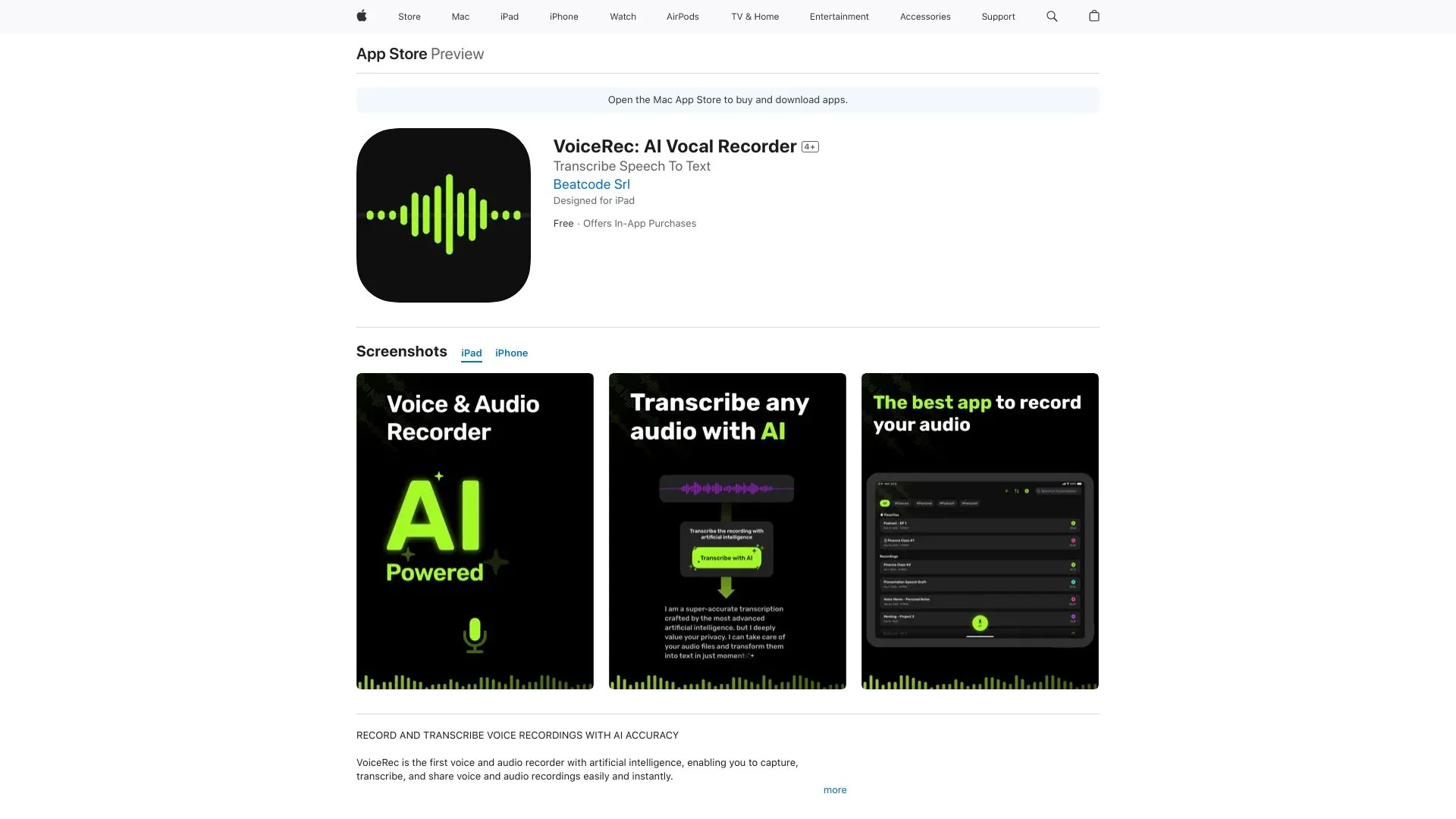 VoiceRec screenshot