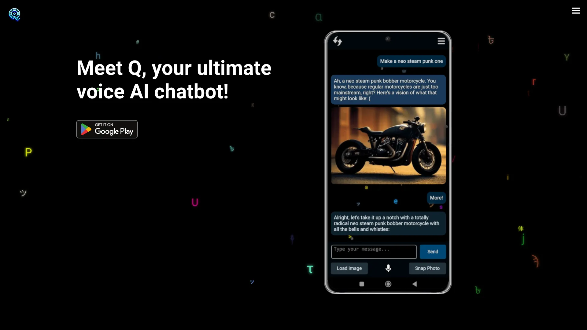 Q - AI Voice Chatbot screenshot