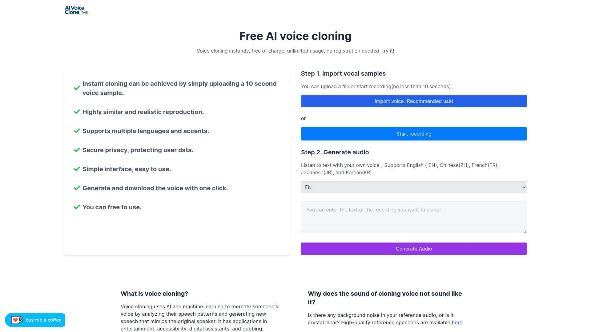 AI Clone Voice Free screenshot