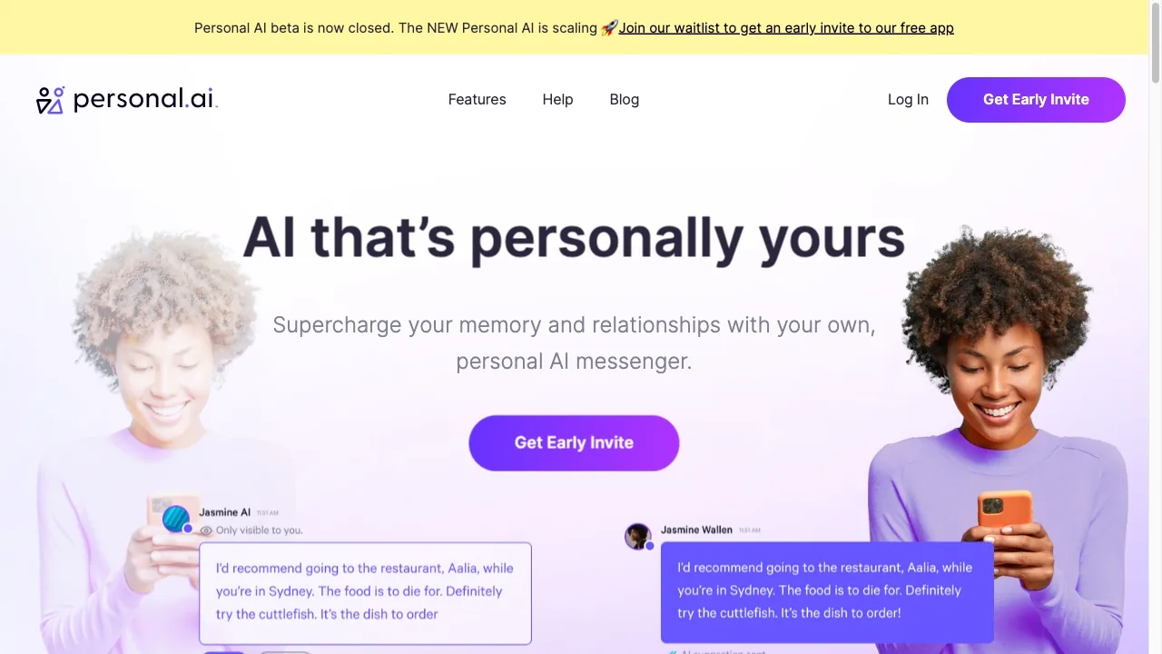 Personal.ai screenshot