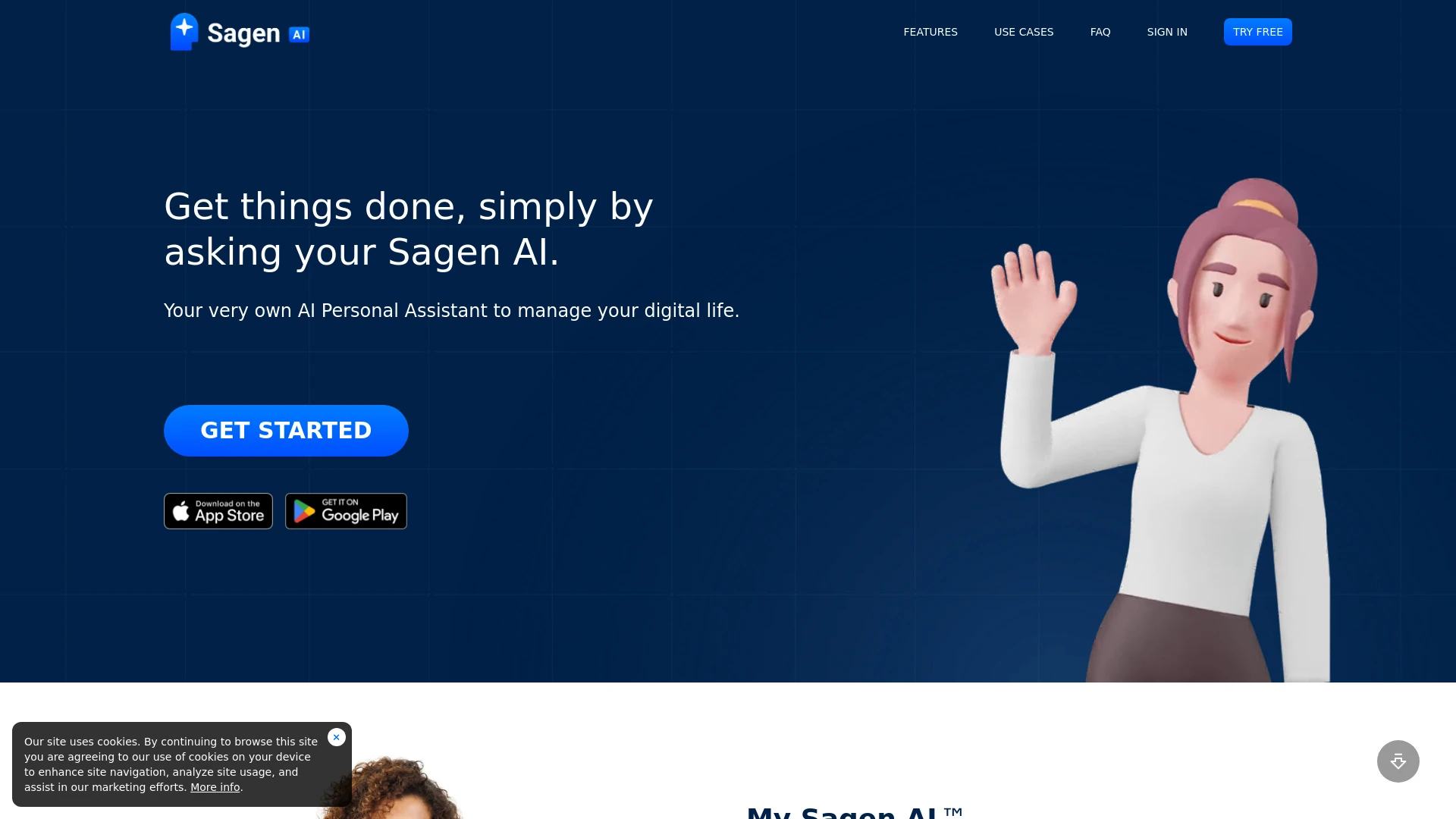 Sagen AI screenshot