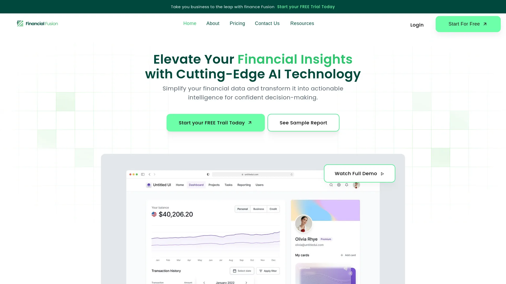 Financial Fusion screenshot