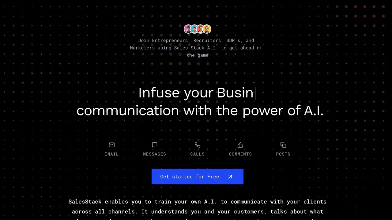 Sales Stack - AI to Elevate Professional Communication screenshot