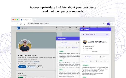 Happysales Chrome Extension screenshot