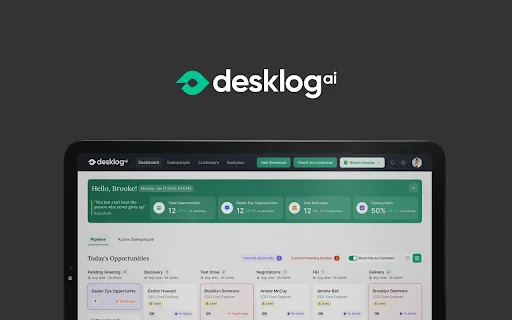 Desklog.ai Chrome Extension screenshot