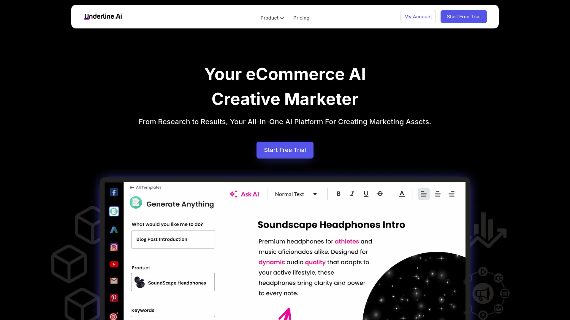 Underline.AI screenshot