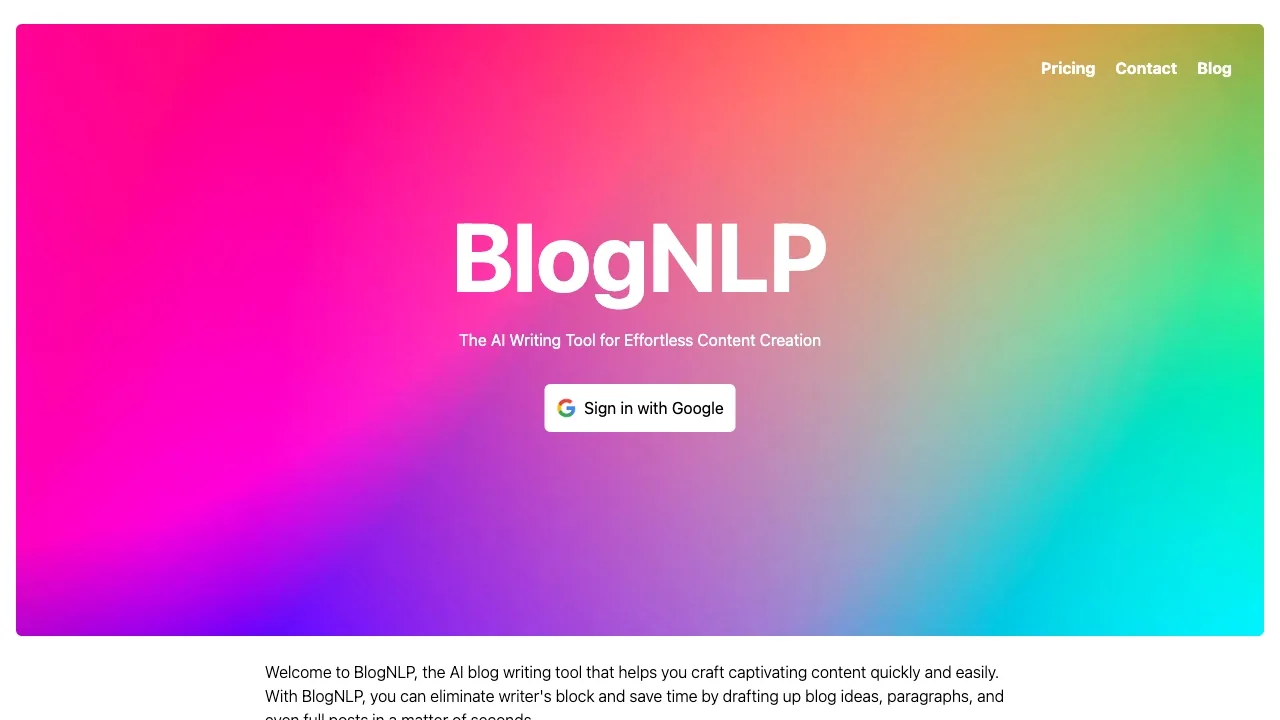 博客NLP screenshot