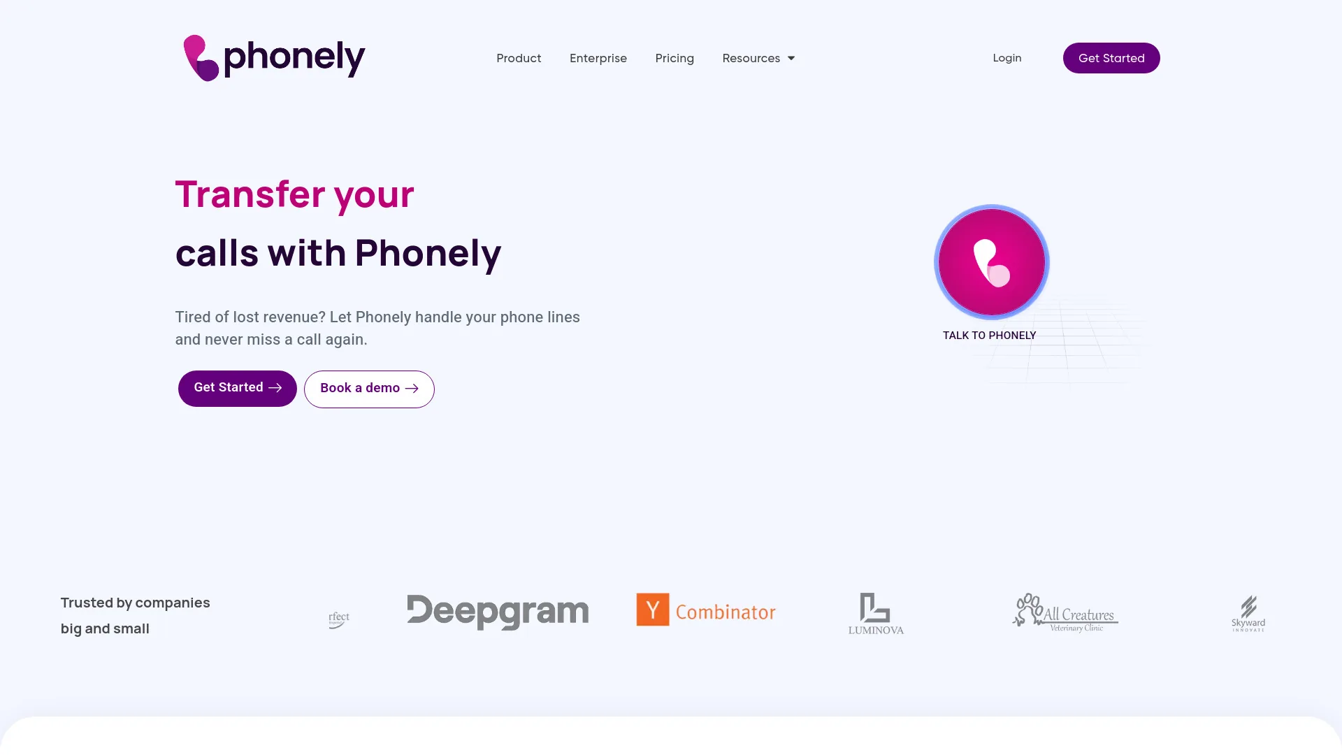 Phonely AI screenshot