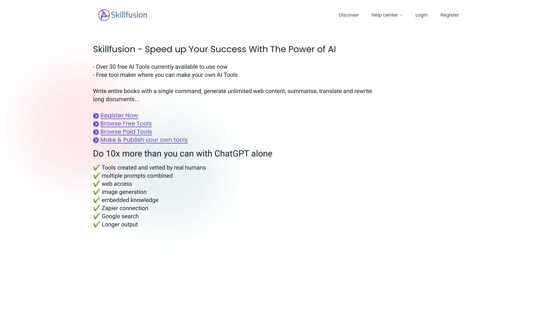 SkillFusion Search screenshot