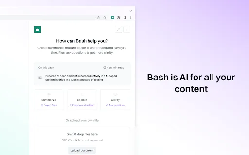 Bash screenshot