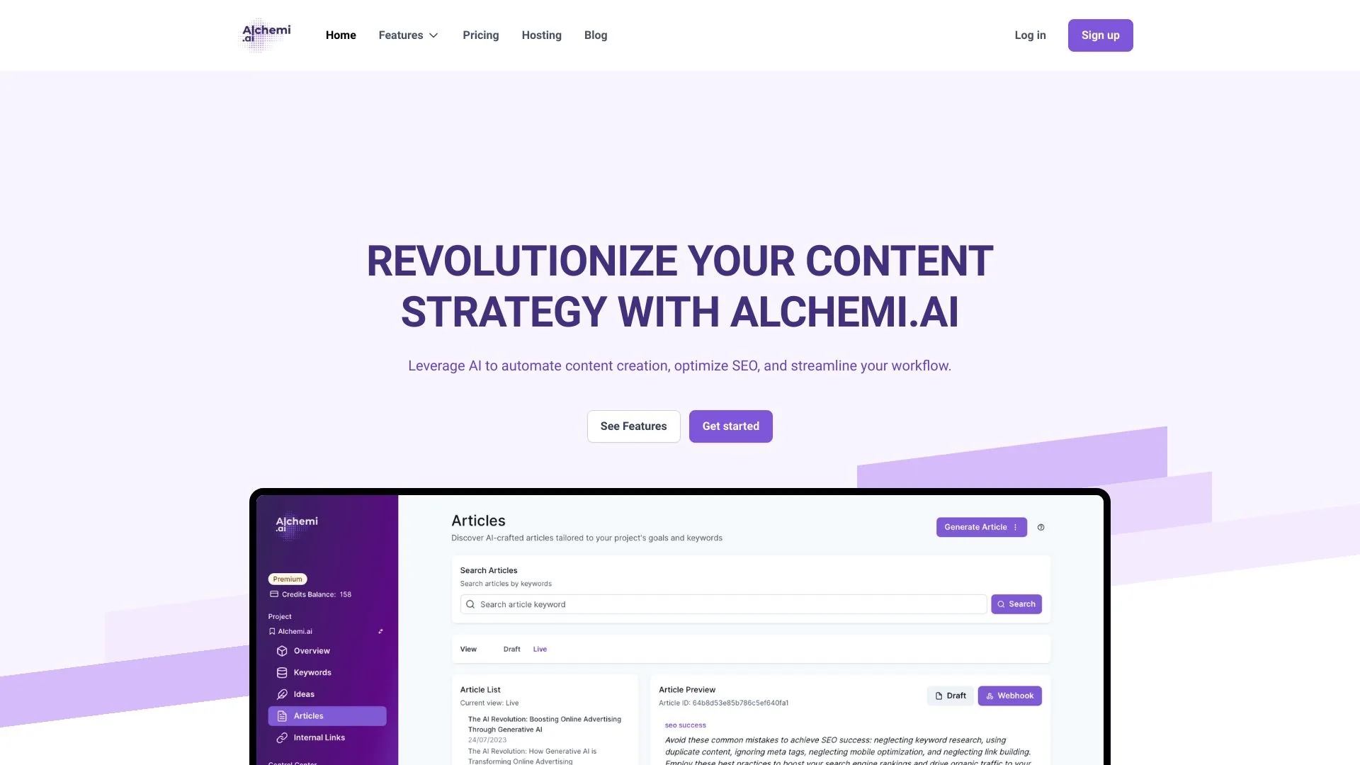 Alchemi.ai screenshot