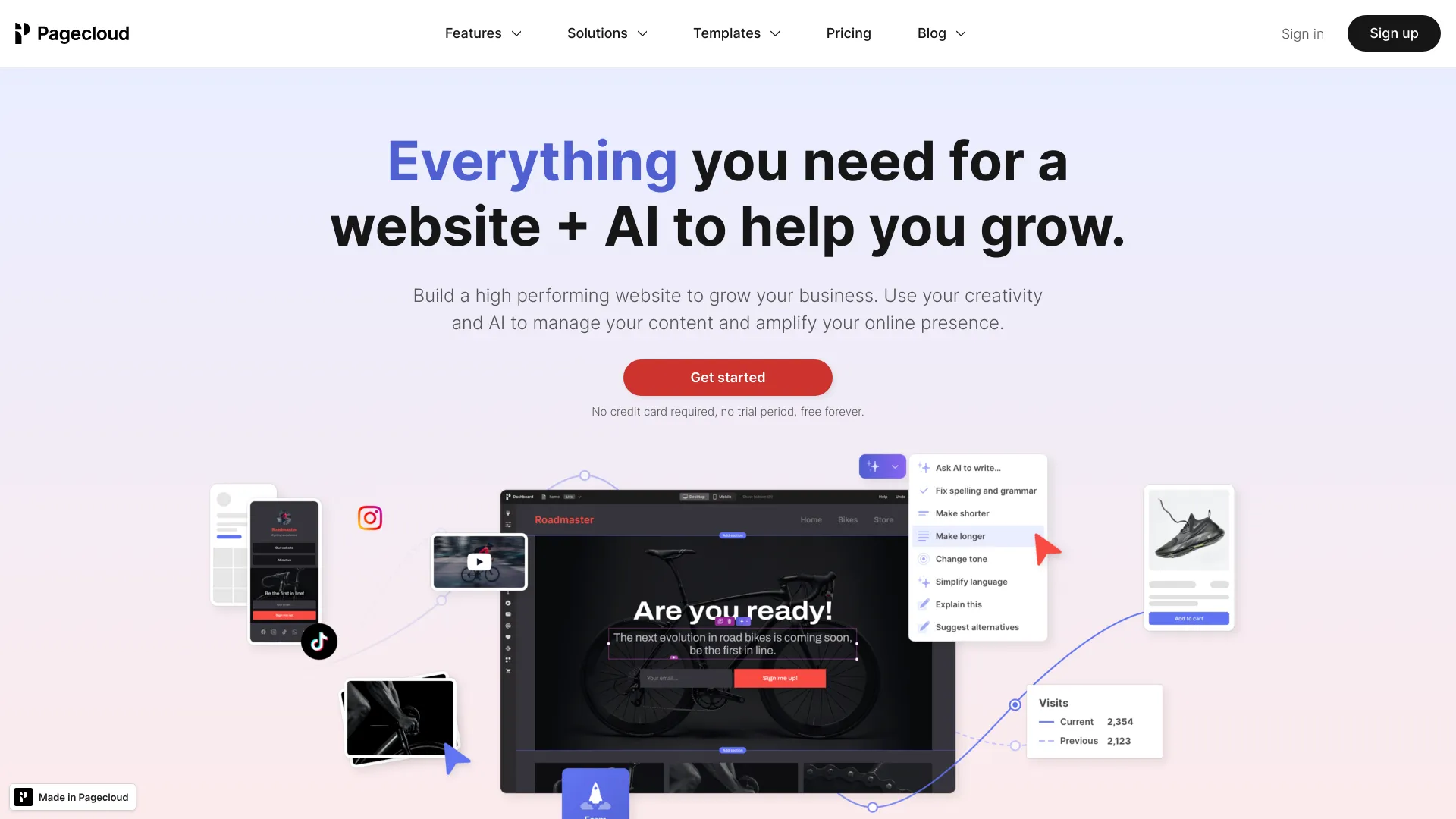 Pagecloud Website Builder screenshot