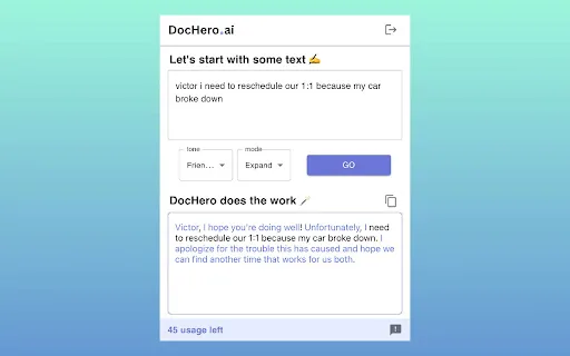 DocHero screenshot