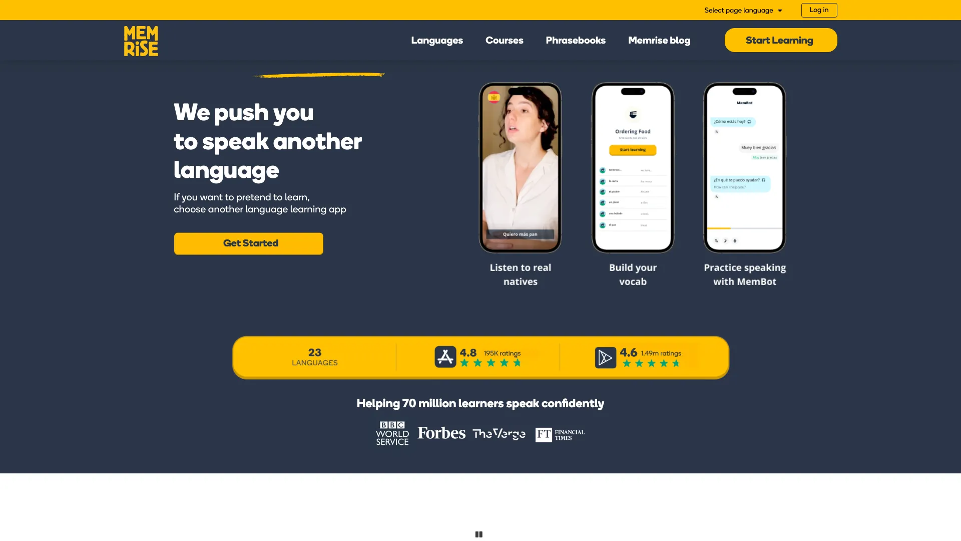 Memrise screenshot