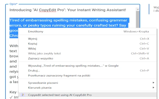 AI CopyEdit Pro screenshot