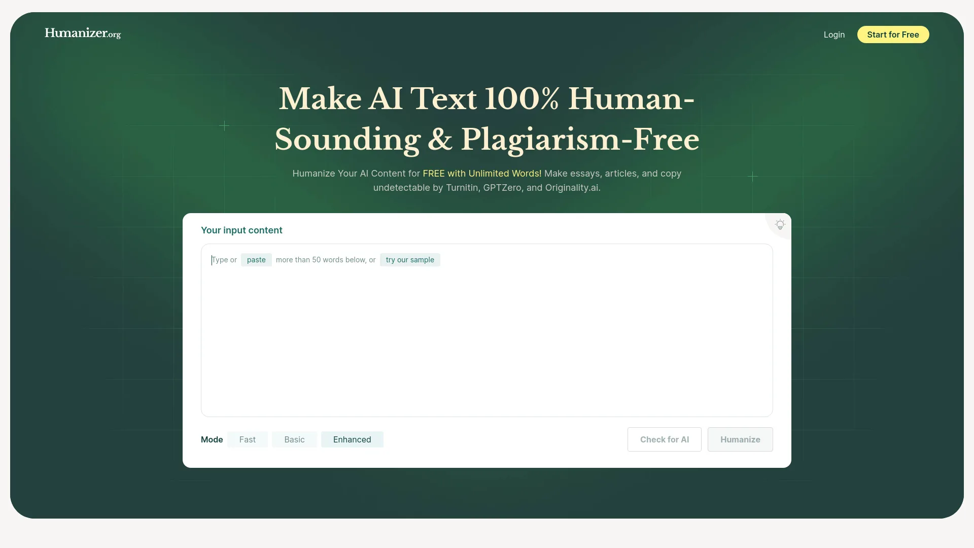 Humanize AI screenshot