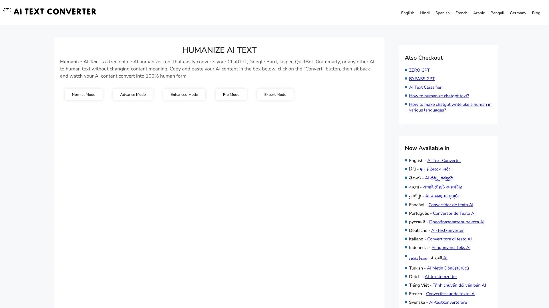 Humanize AI Text screenshot