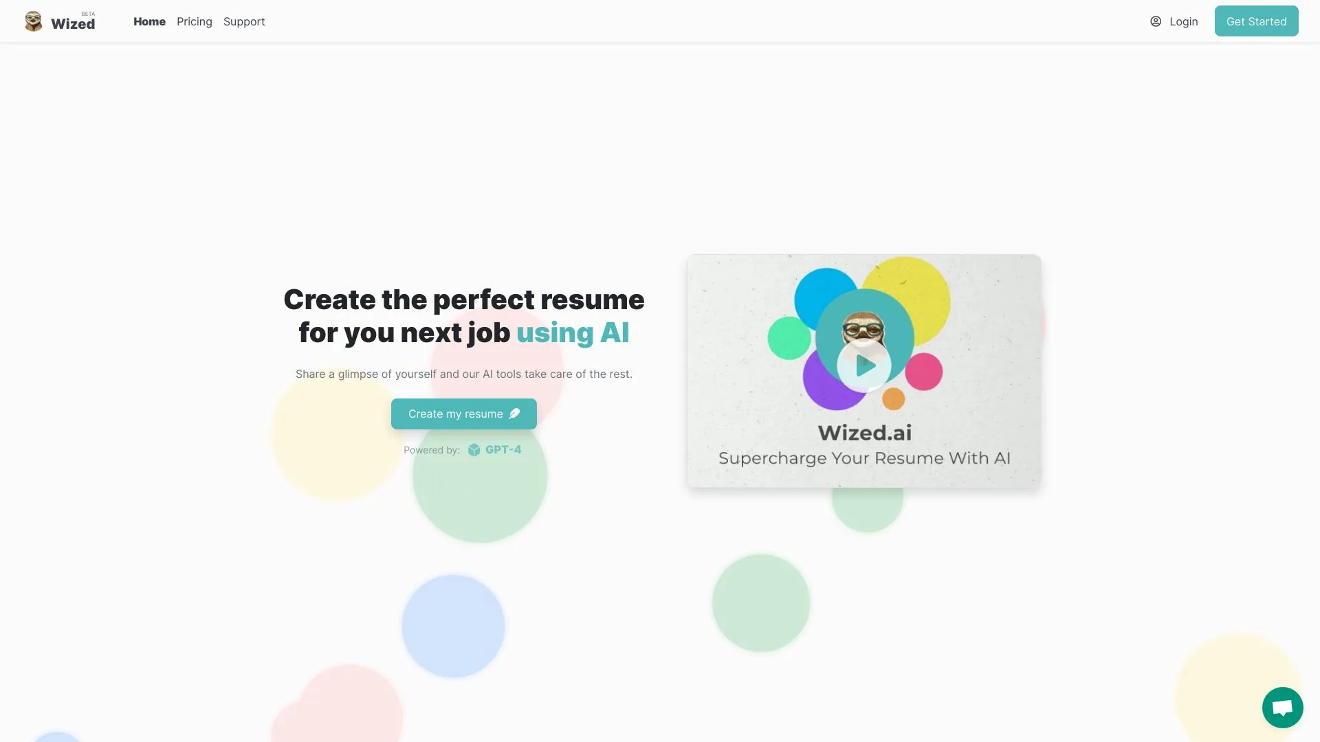 Wized.AI screenshot