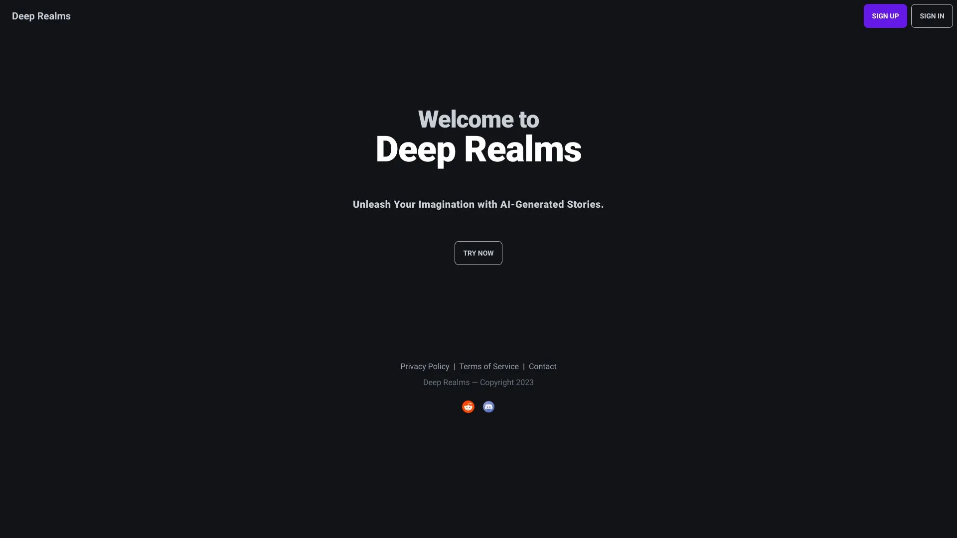 DeepRealms screenshot