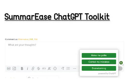 ChatGPT screenshot