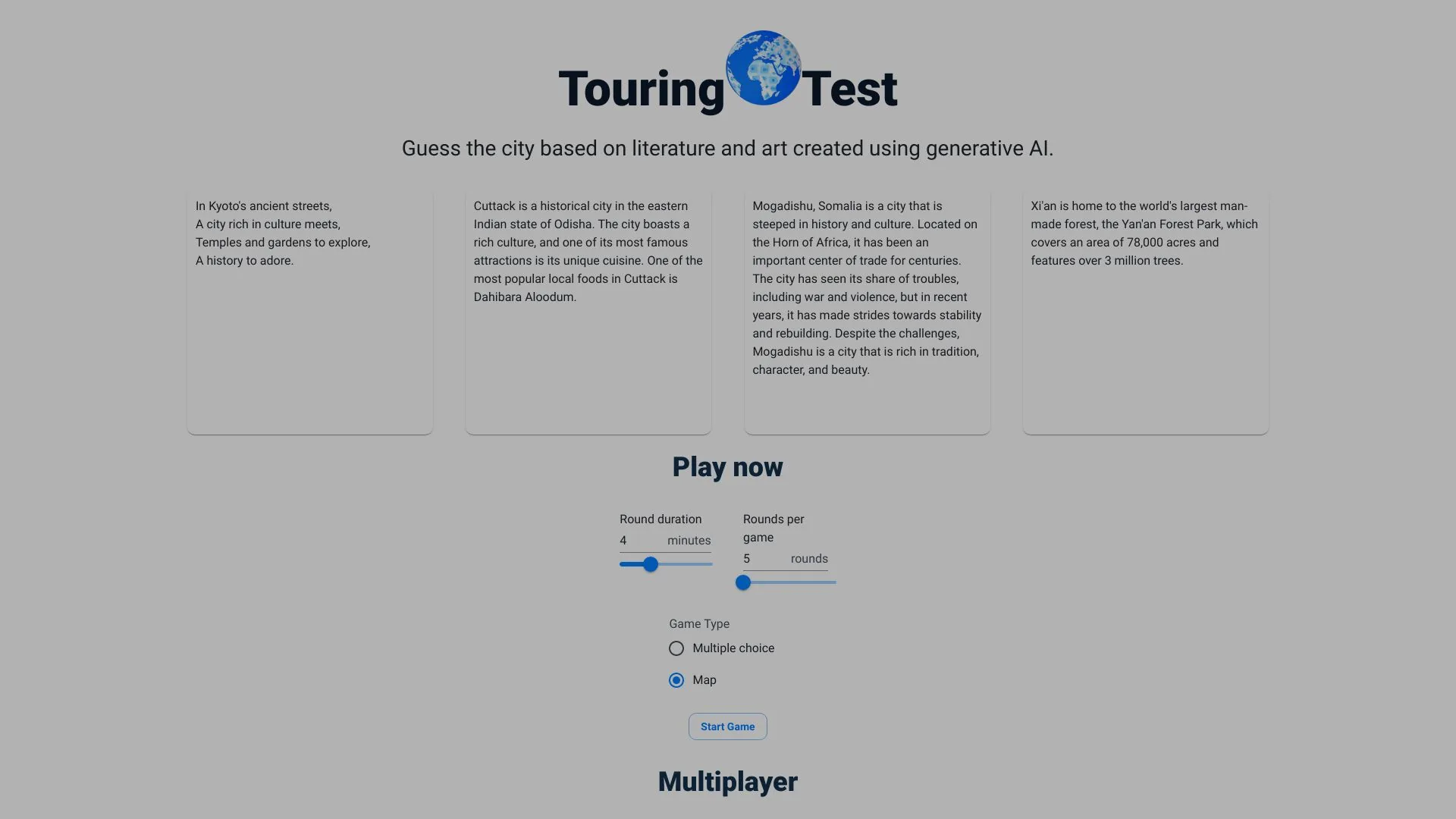 Touring Test screenshot