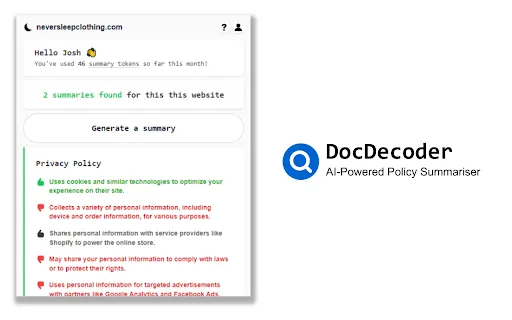 DocDecoder - AI-powered Policy Overview screenshot