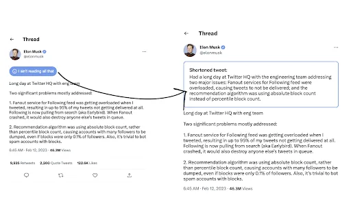 SummarizeTweets screenshot