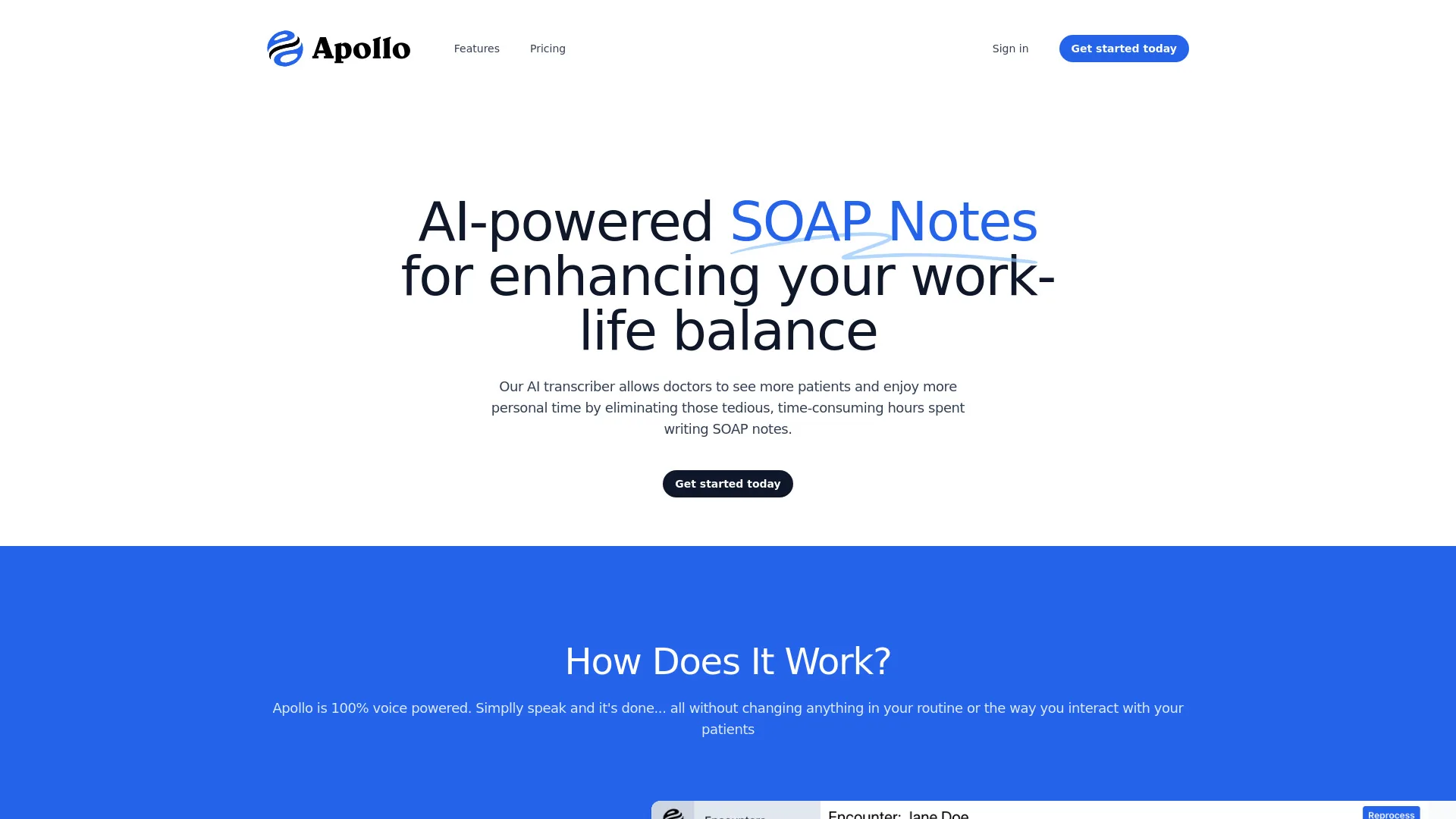 Apollo Health MD screenshot