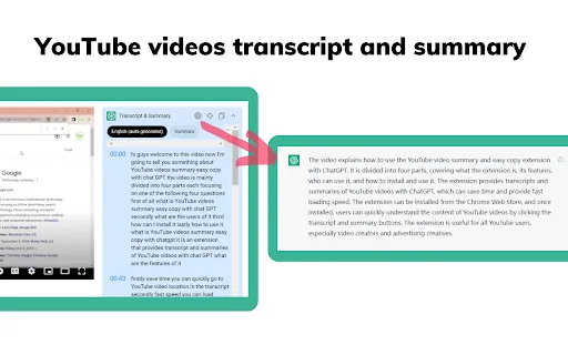 YouTube Easy Copy with ChatGPT screenshot