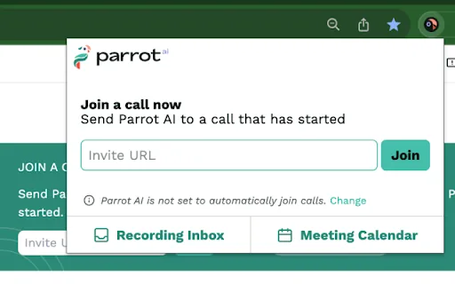 Parrot AI screenshot