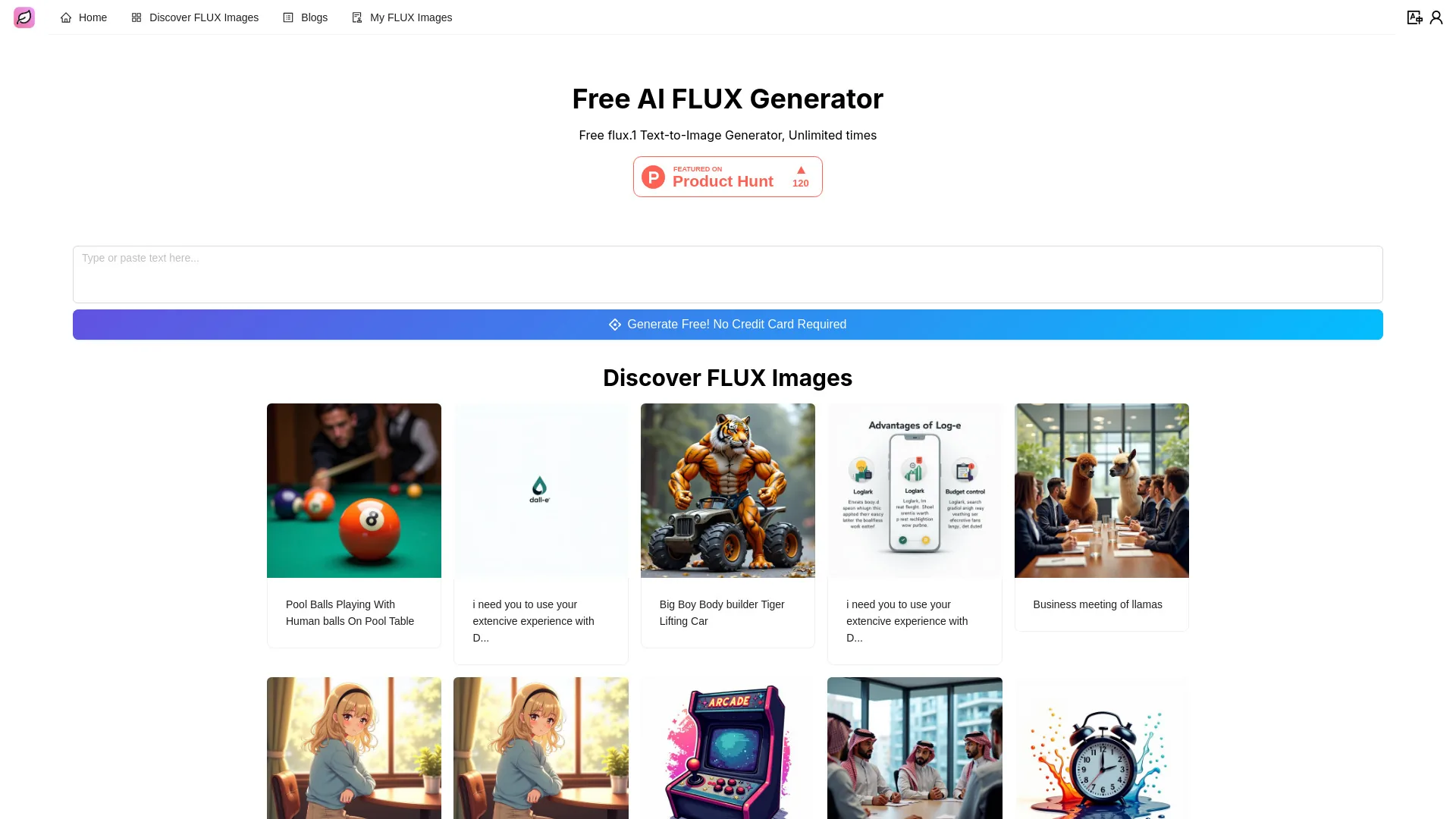 Free AI FLUX Generator screenshot