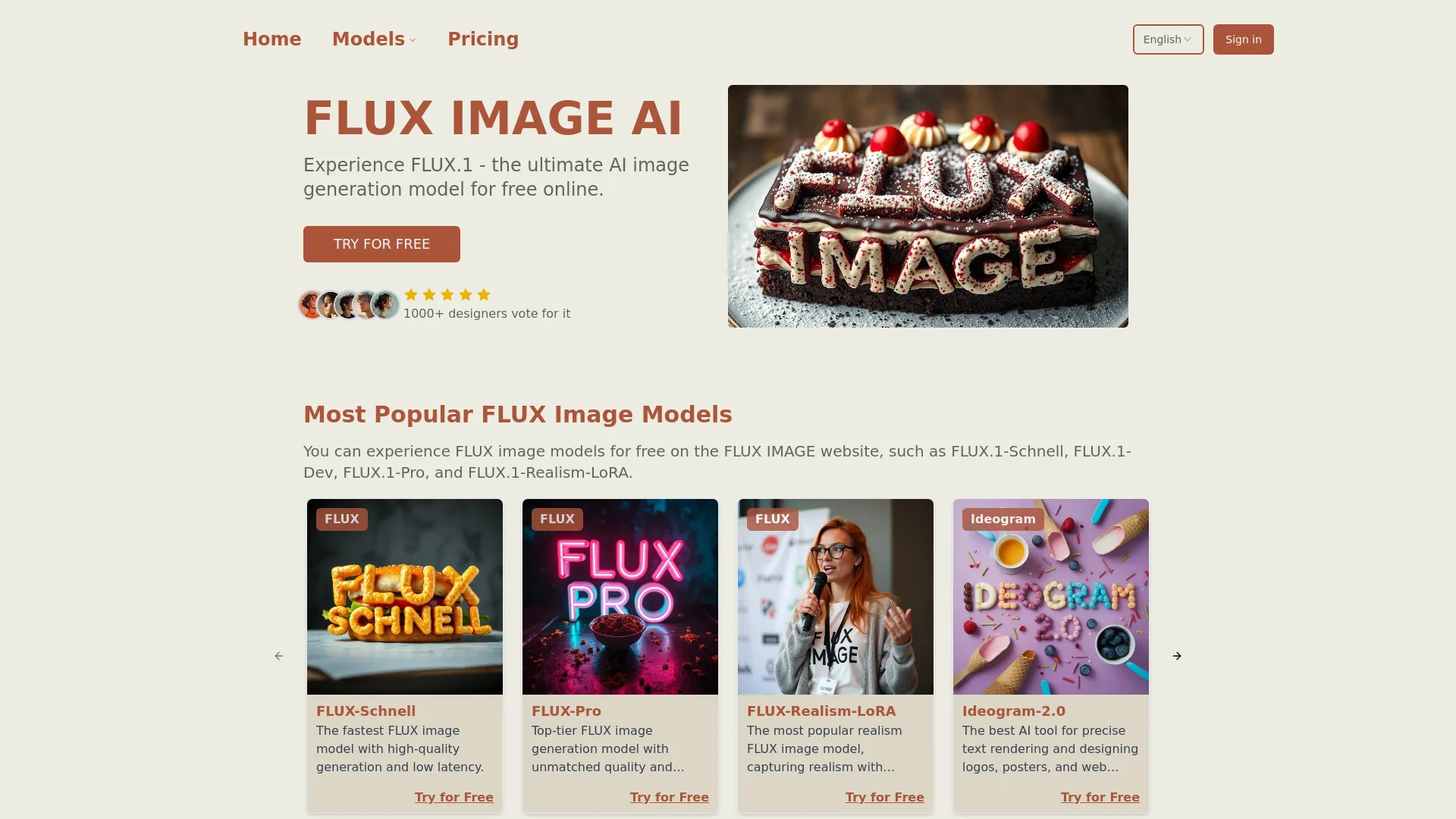 FLUX IMAGE screenshot