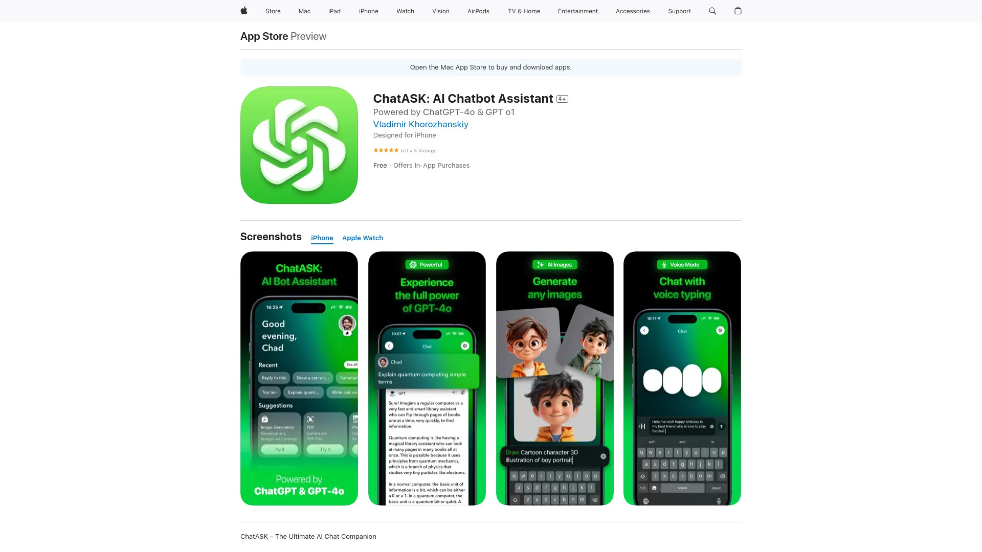 ChatASK screenshot