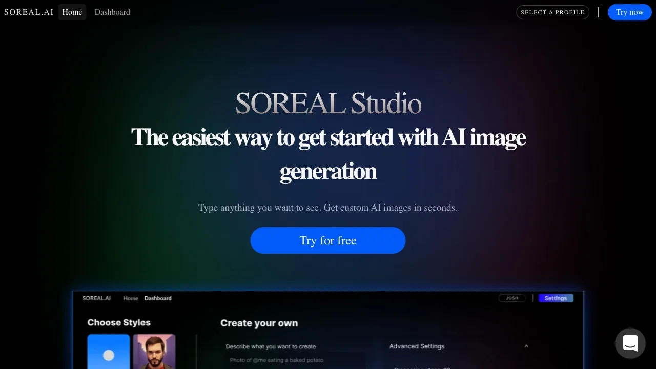 SOREAL.AI screenshot