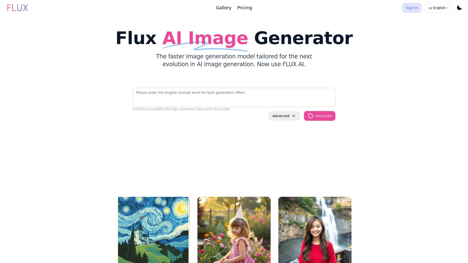 FLUX AI screenshot