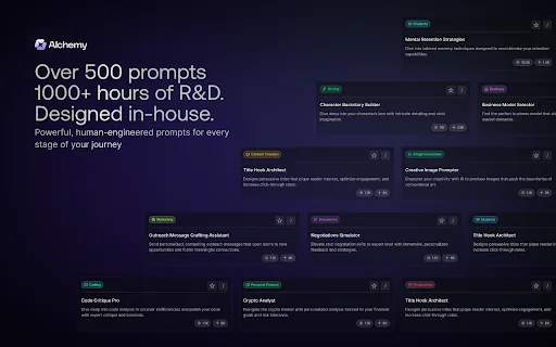 Alchemy for ChatGPT screenshot