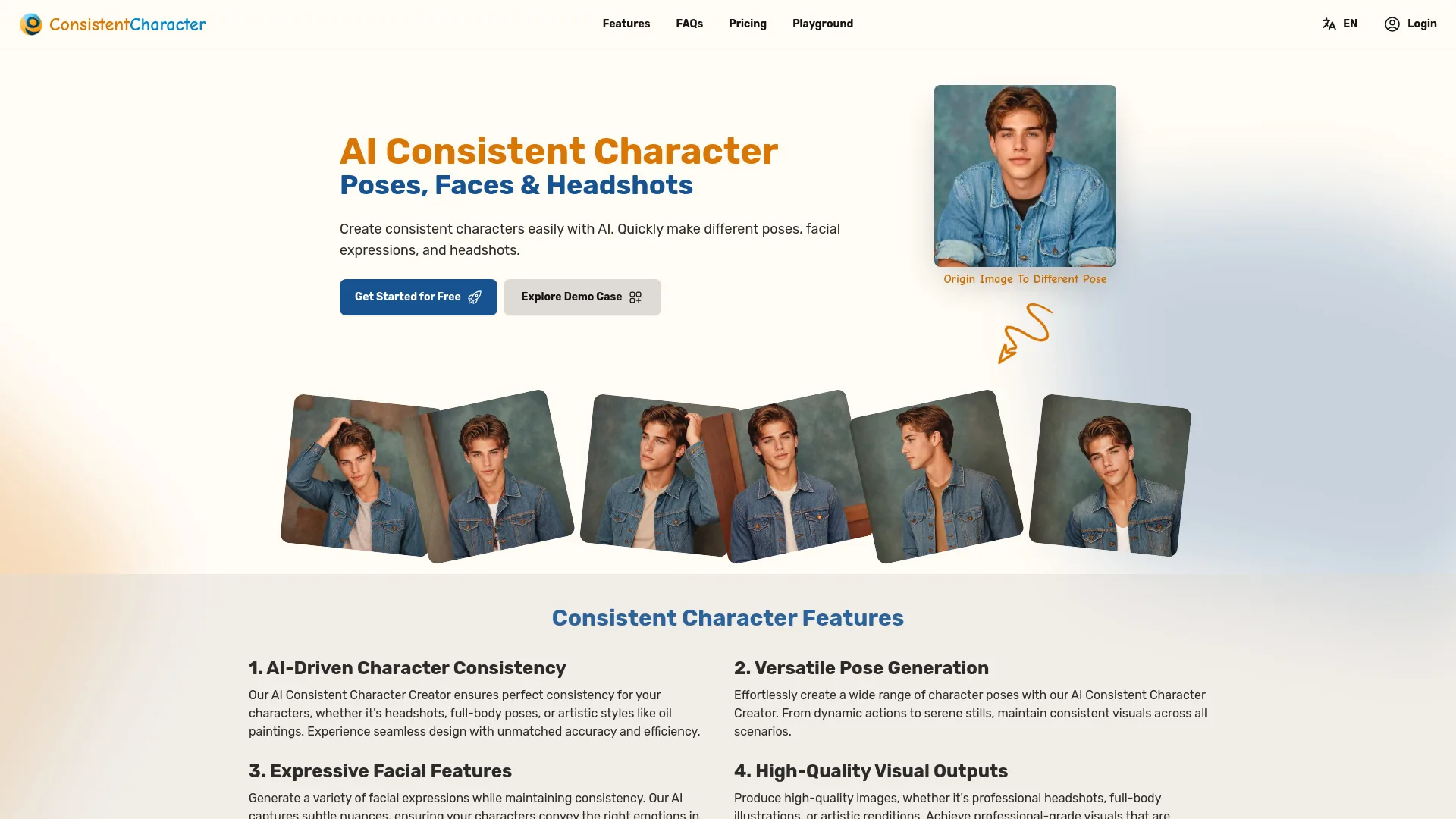 AI Consistent Character Creator screenshot