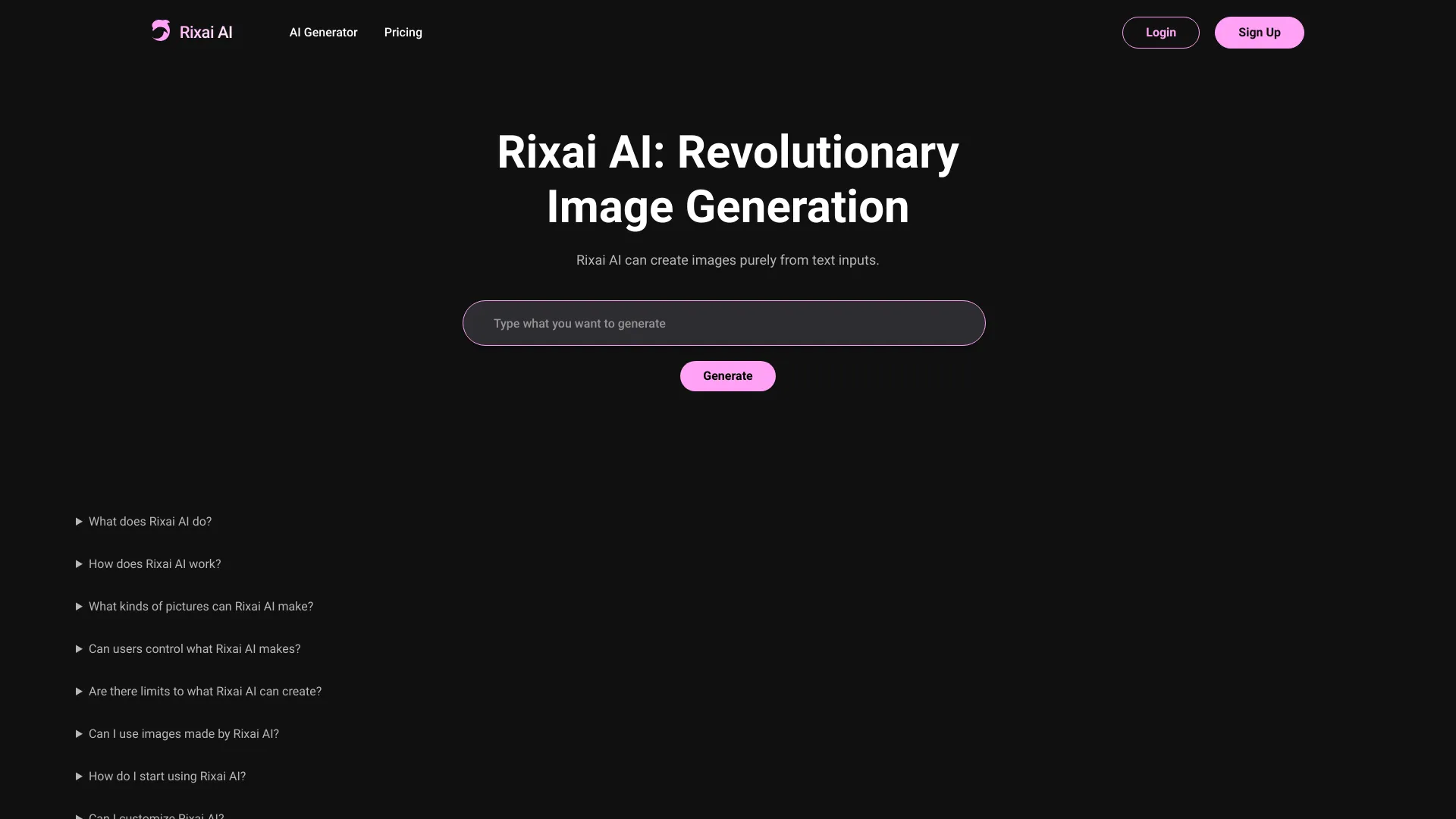Rixai AI screenshot