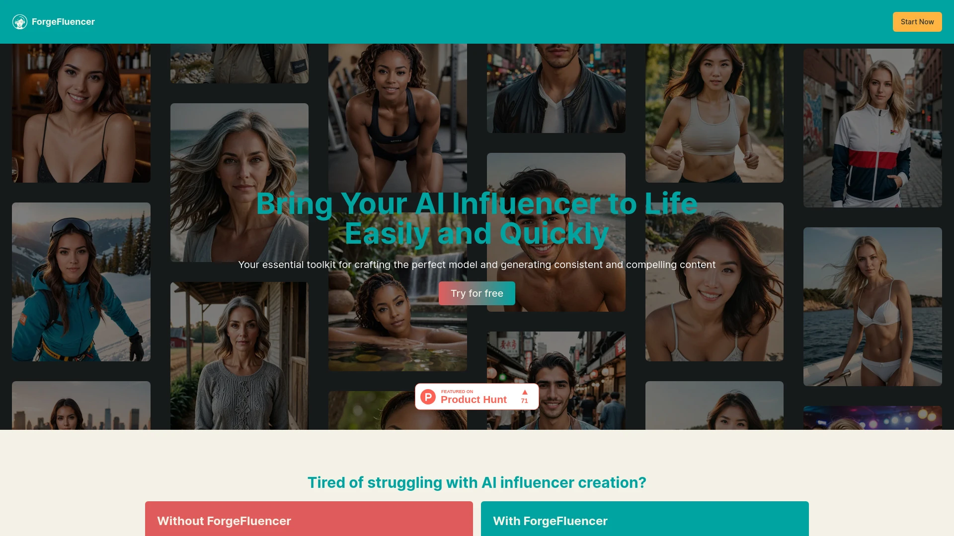 ForgeFluencer screenshot