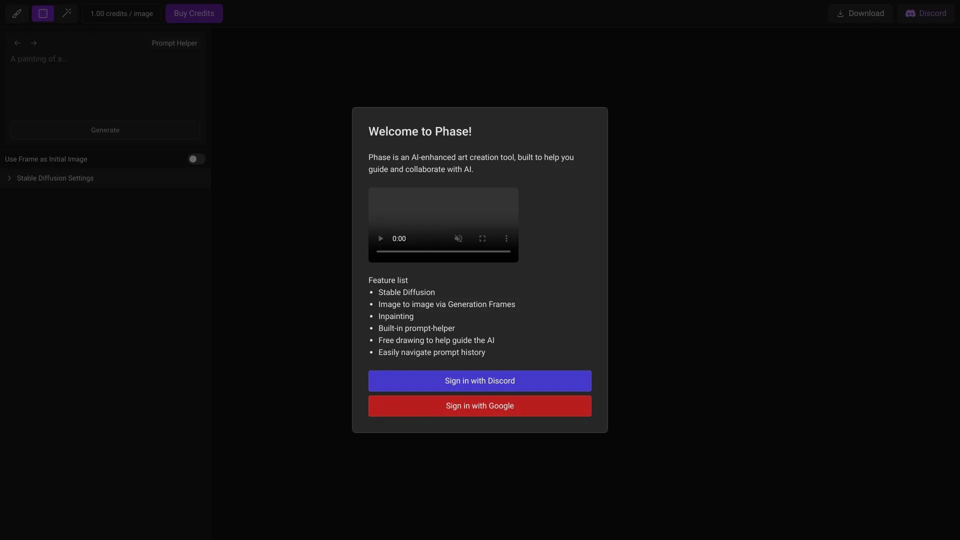Phase screenshot