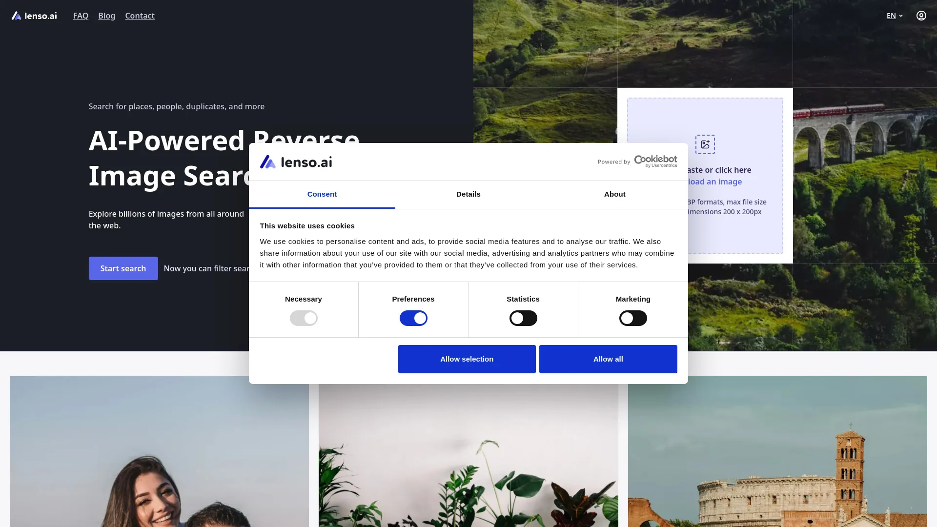 Lenso.ai screenshot