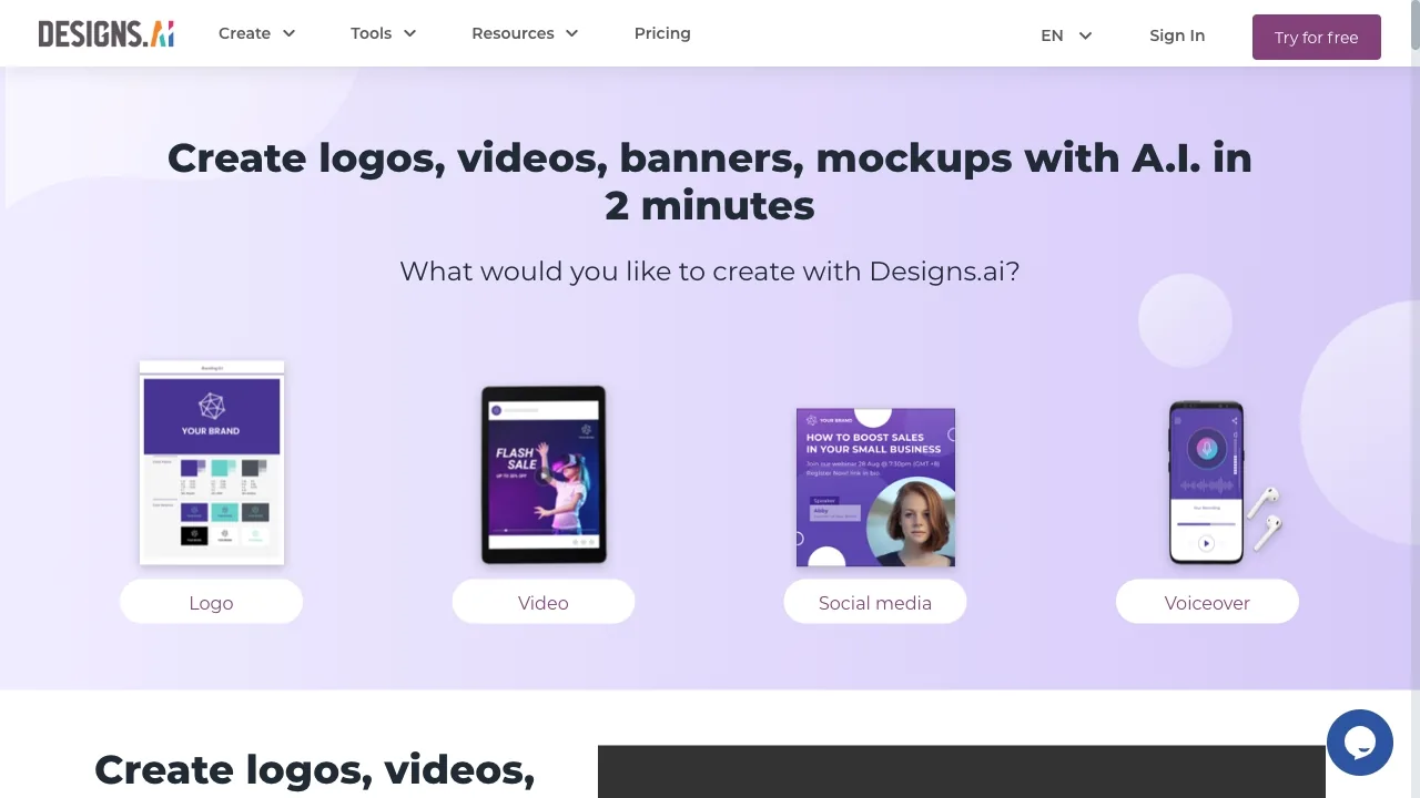 Designs.ai screenshot