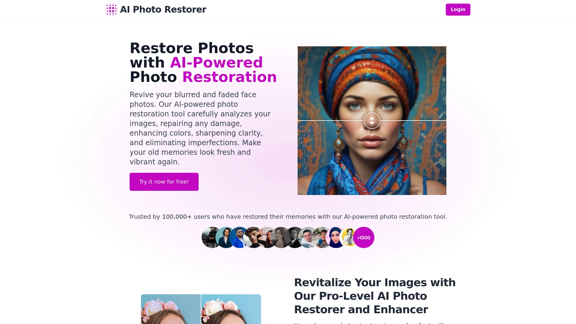 AI Photo Restorer screenshot